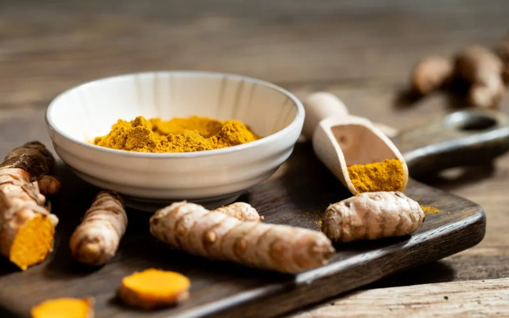 Turmeric in whole and powdered form